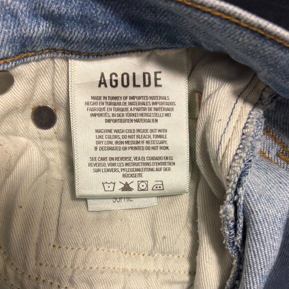 Agolde Sophie Mid-Rise Skinny Jeans Womens Size 26 Blue Denim - Picture 8 of 8